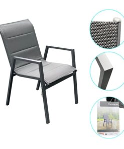 כיסא אלומיניום לגינה