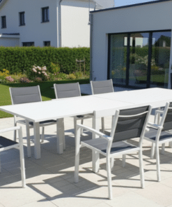 שולחן אלומינים נפתח לגינה