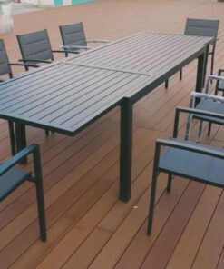 שולחן אלומיניום נפתח למרפסת